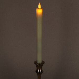 Столовая светодиодная свеча с имитацией пламени 22 см кремовая на батарейках Peha (Пеха) фото 2