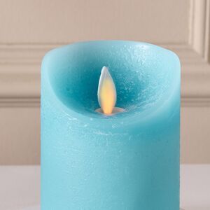 Светодиодная свеча с имитацией пламени 10 см, голубая восковая, батарейка Peha (Пеха) фото 2