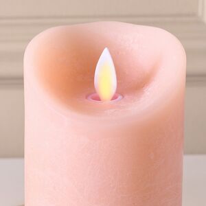 Светодиодная свеча с имитацией пламени 10 см, коралловая восковая, батарейка Peha (Пеха) фото 2