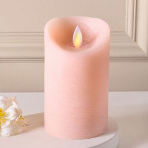 Светодиодная свеча с имитацией пламени 12.5 см, коралловая восковая, батарейка (Peha, Нидерланды). Артикул: MB-20290