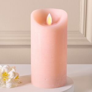 Светодиодная свеча с имитацией пламени 15 см, коралловая восковая, батарейка (Peha, Нидерланды). Артикул: MB-20291