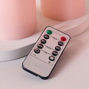 Набор свечей с имитацией пламени Флэйм 12-17 см, 3 шт, с пультом управления, коралловые, восковые Peha (Пеха) фото 5