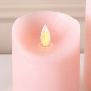 Набор свечей с имитацией пламени Флэйм 12-17 см, 3 шт, с пультом управления, коралловые, восковые Peha (Пеха) фото 2