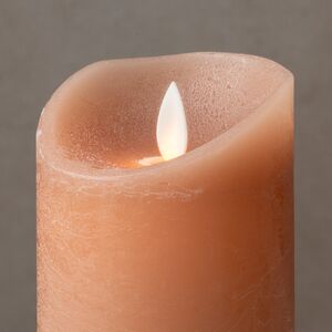 Светодиодная свеча с имитацией пламени 12.5 см, персиковая восковая Peha (Пеха) фото 2