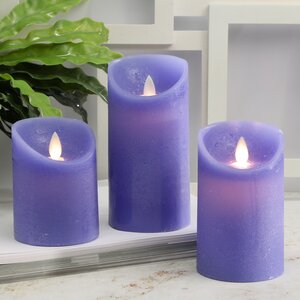 Набор свечей с имитацией пламени Ленорра Magic Flame 10-15 см, 3 шт, синие, с пультом управления Peha фото 3