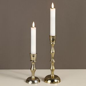 Столовая светодиодная свеча с имитацией пламени Инсендио 15 см 2 шт белая, батарейка (Peha, Нидерланды). Артикул: MB-40220