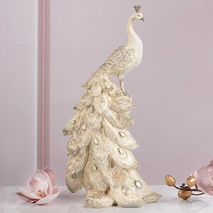 Декоративная фигура Пава Кремона Делевинь 31 см (Goodwill, Бельгия). Артикул: MC38052