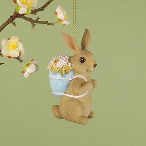 Подвесное украшение Цветочный Кролик Рю 9 см (Goodwill, Бельгия). Артикул: MCE40054-1