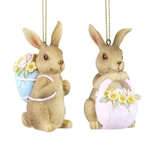 Подвесное украшение Цветочный Кролик 9 см