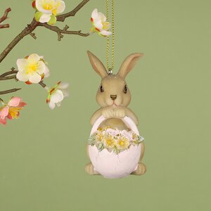Подвесное украшение Цветочный Кролик Марго 9 см (Goodwill, Бельгия). Артикул: MCE40054-2