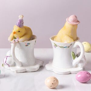 Набор декоративных фигурок Пасхальное Чаепитие 8 см, 2 шт Goodwill (Гудвилл) фото 4