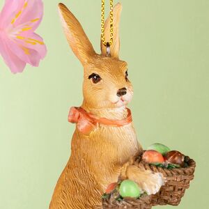 Подвесное украшение Пасхальный Кролик с корзинками 9 см Goodwill (Гудвилл) фото 2
