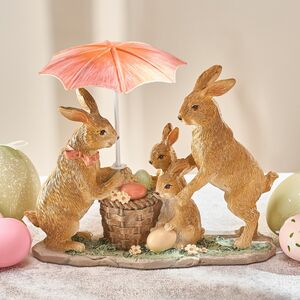 Декоративная фигурка Sunny Day - Семья Кроликов под зонтиком 16 см Goodwill фото 3