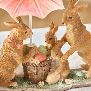 Декоративная фигурка Sunny Day - Семья Кроликов под зонтиком 16 см Goodwill фото 2