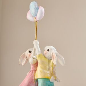 Декоративная фигурка Кролики с воздушными шариками 23 см Goodwill (Гудвилл) фото 2