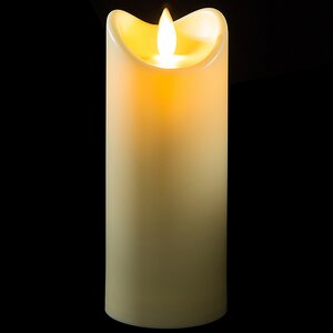 Уличная светодиодная свеча с имитацией пламени 18 см, кремовый, батарейка Peha фото 6