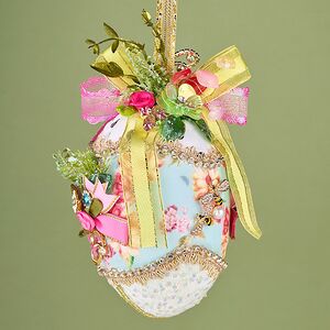 Коллекционная елочная игрушка Яйцо - Delicate Reverie 13 см