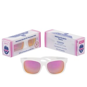 Детские солнцезащитные очки Babiators Original Navigator Розовый лёд, 0-2 лет, полупрозрачная оправа Babiators фото 5