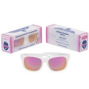 Детские солнцезащитные очки Babiators Original Navigator Розовый лёд, 3-5 лет, с полупрозрачной оправой Babiators фото 5