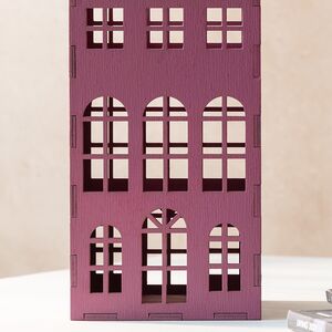 Декоративный домик Амстердам 27 см малиновый Christmas Apple фото 5