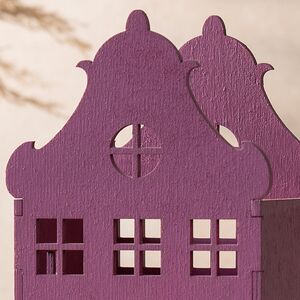 Декоративный домик Амстердам 27 см малиновый Christmas Apple фото 2