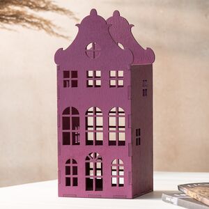 Декоративный домик Амстердам 27 см малиновый Christmas Apple фото 4