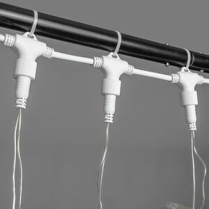 Светодиодный занавес Quality Light Cap 2*3 м, 600 экстра теплых белых LED ламп, прозрачный ПВХ, соединяемый, IP65 BEAUTY LED фото 7