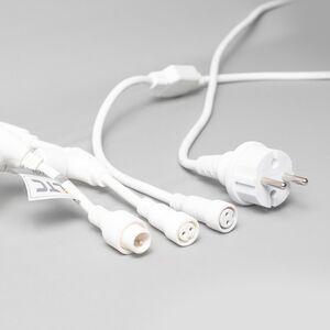 Светодиодный занавес Quality Light Cap 2*3 м, 600 экстра теплых белых LED ламп, прозрачный ПВХ, соединяемый, IP65 BEAUTY LED фото 8