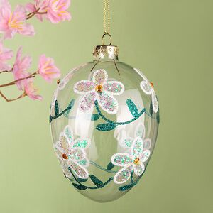 Подвесное украшение Апрельская Акварель 12 см, стекло