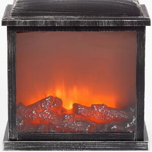 Декоративный фонарь - камин Джованни 39*25 см, батарейки Peha фото 3