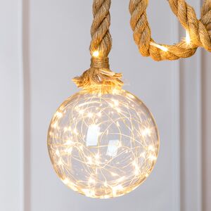 Декоративный подвесной светильник Антверпен 200*14 см, 60 LED ламп, стекло, на батарейках