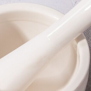 Фарфоровая ступка с пестиком Santon 10 см белая Koopman фото 2