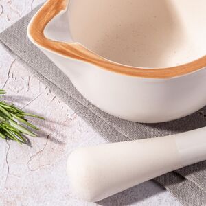 Керамическая ступка с пестиком Beeston 13 см бежевая Koopman (Купман) фото 2