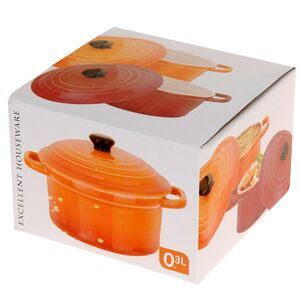 Керамическая кокотница с крышкой Мальта 10*5 см, 300 мл, красная Koopman фото 4