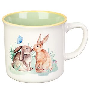 Фарфоровая чашка Влюбленные Кролики 300 мл