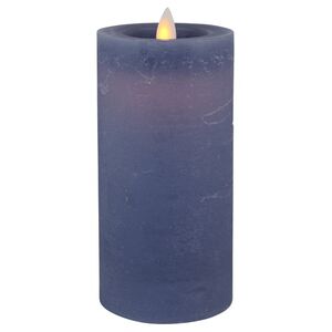 Светодиодная свеча с имитацией пламени Аревалло 15 см, синяя, батарейка (Peha, Нидерланды). Артикул: RC-20310