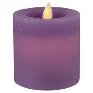 Светодиодная свеча с имитацией пламени Аревалло 7.5 см, лавандовая, батарейка (Peha, Нидерланды). Артикул: RC-20375