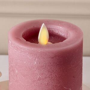 Светодиодная свеча с имитацией пламени Аревалло 8 см, розовая, батарейка Peha (Пеха) фото 2
