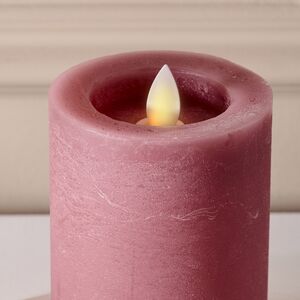 Светодиодная свеча с имитацией пламени Аревалло 10 см, розовая, батарейка Peha (Пеха) фото 2