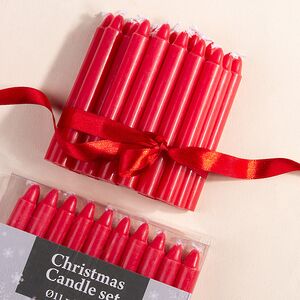 Столовые свечи Mini Collection красные 10 см, 20 шт