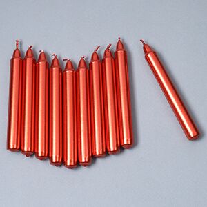 Столовые свечи Mini Collection - Медный металлик 10 см, 10 шт (Koopman, Нидерланды). Артикул: S37700070