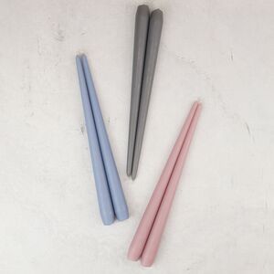 Высокие свечи 30 см Андреа Velvet графитово-серые, 5 шт Candleslight фото 6