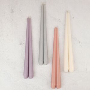 Высокая свеча 40 см Андреа Вельвет серая Candleslight (Кэндлслайт) фото 5