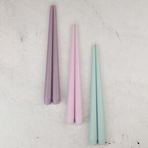 Высокие свечи 30 см Андреа Вельвет мятные, 5 шт Candleslight (Кэндлслайт) фото 3