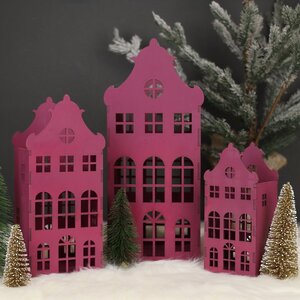 Декоративный домик Амстердам 20 см сливовый Christmas Apple фото 3