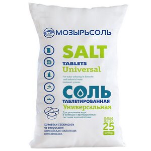 Соль для хлоргенератора таблетированная, 25 кг (Аквайс, Россия). Артикул: SLT-25