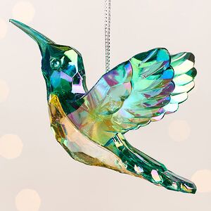 Елочная игрушка Колибри де Риволи 7 см, зеленая, подвеска