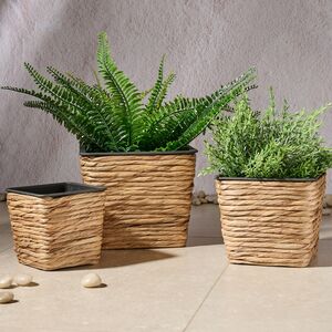 Набор декоративных кашпо Плакучая Ива 13-20 см, 3 шт