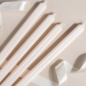 Высокие свечи 30 см Астерия кремовые, 4 шт Candleslight (Кэндлслайт) фото 2