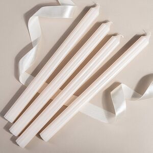 Высокие свечи 30 см Астерия кремовые, 4 шт